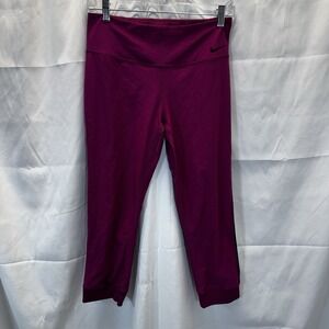 Nike Dri-Fit Legging Women MediumPower Legend Magenta Cropped Stretch Active Gym